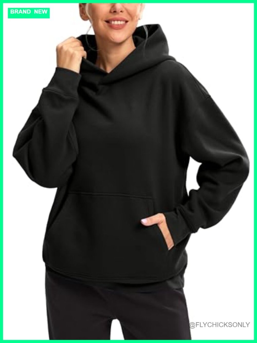 Oversized Fleece Hoodie Pullover Kangaroo Pocket Sweatshirt